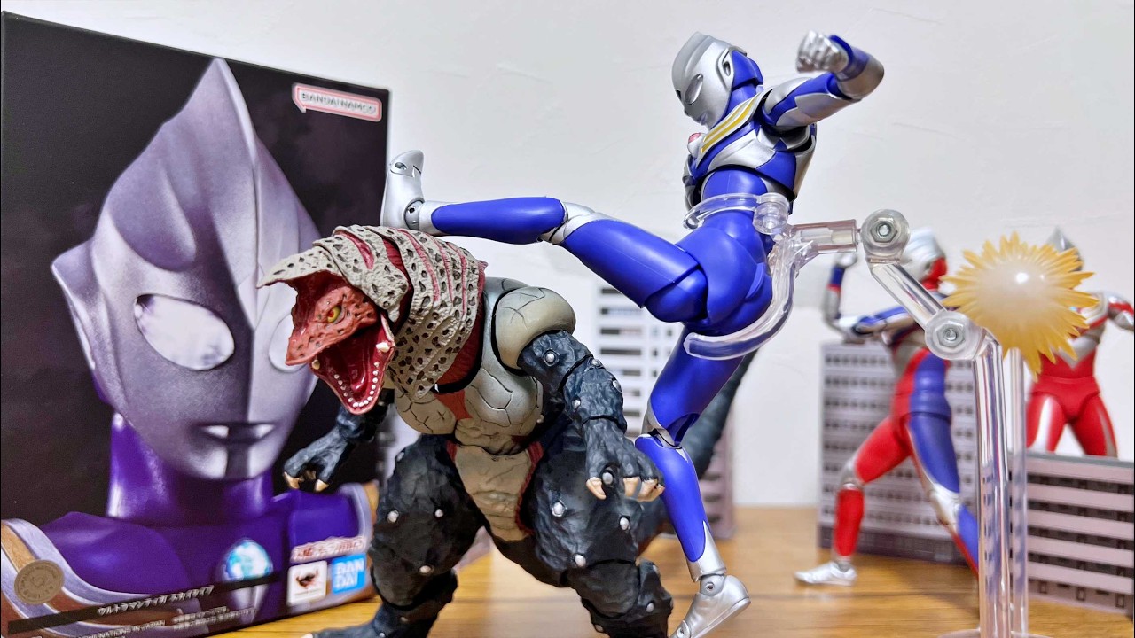 【驚くほど蹴りがキマる‼︎】ウルトラマンティガ スカイタイプ　真骨彫製法　フィギュアーツ　レビュー