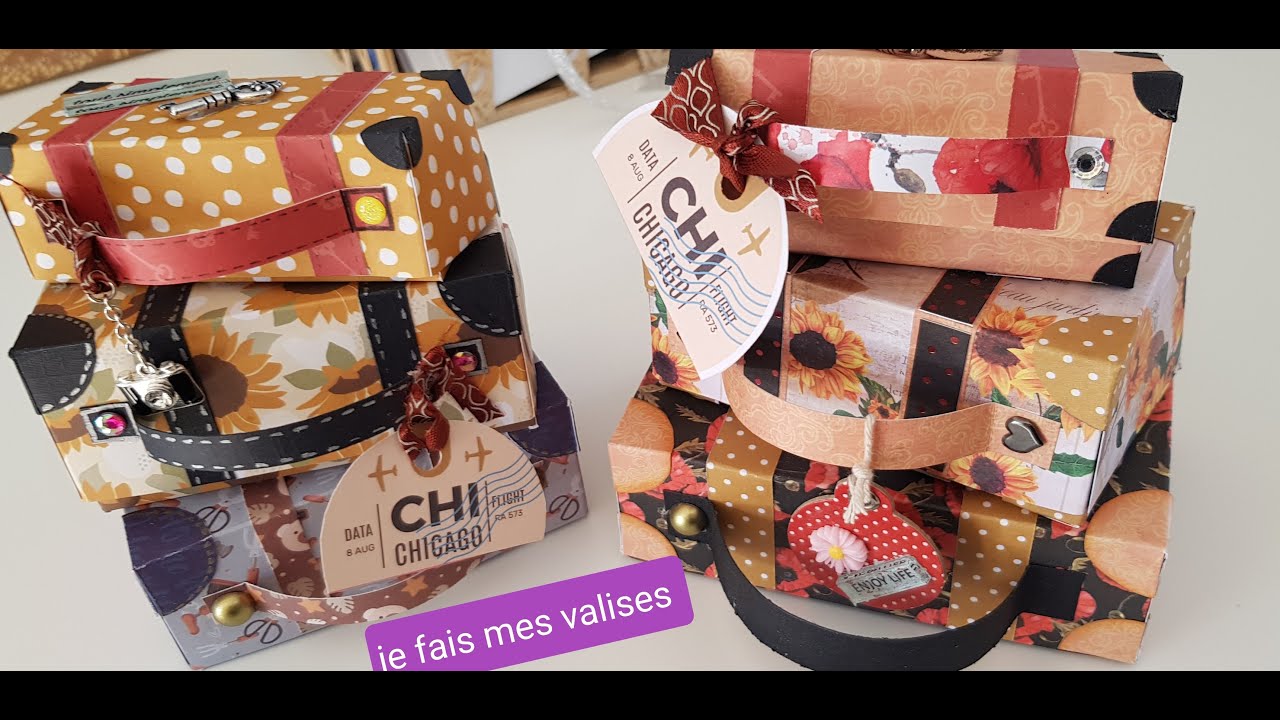 Ciao !!!Je prend mes valises 👜👜❄☃ #scrapbookng #scrapbookingfacile