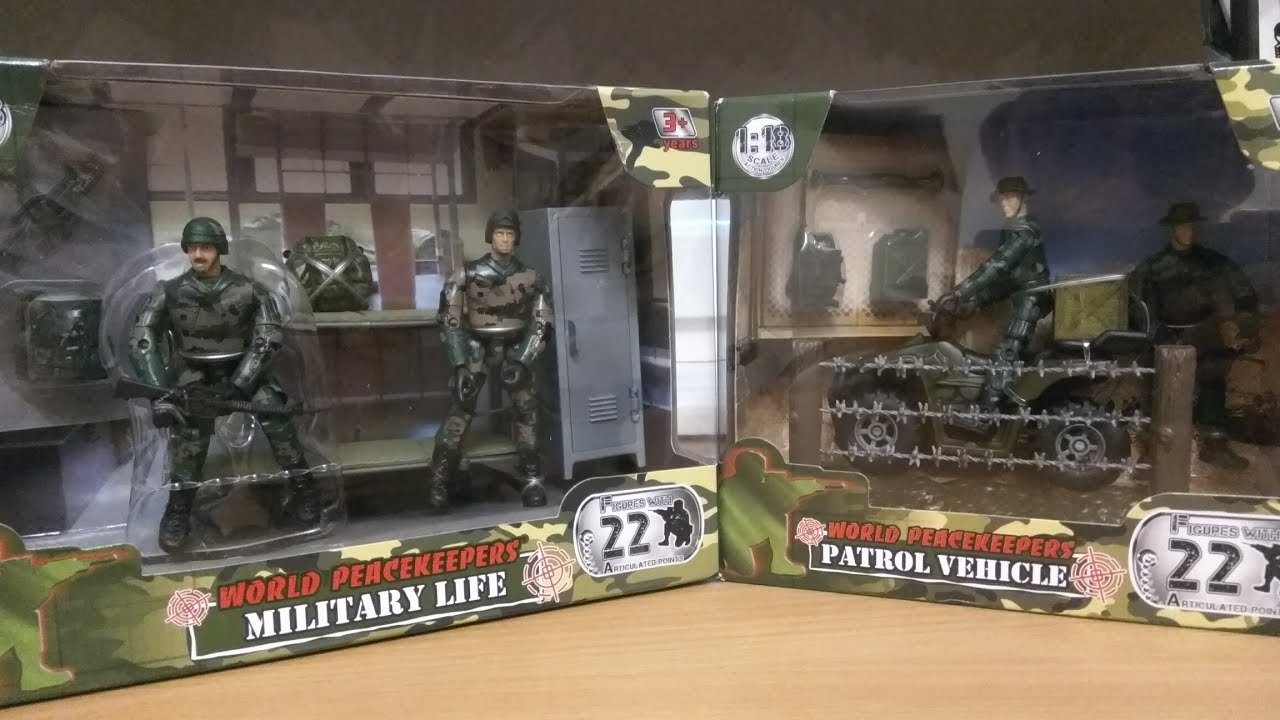 World PeaceKeepers 1:18 figures vs WPL B36
