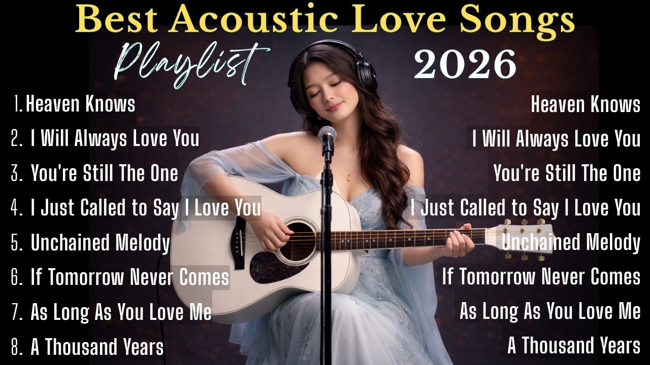 Best Love Songs Playlist 2026 🎧 Chill Acoustic Cover Hits ❤️ Top Spotify & TikTok Love Songs 2026