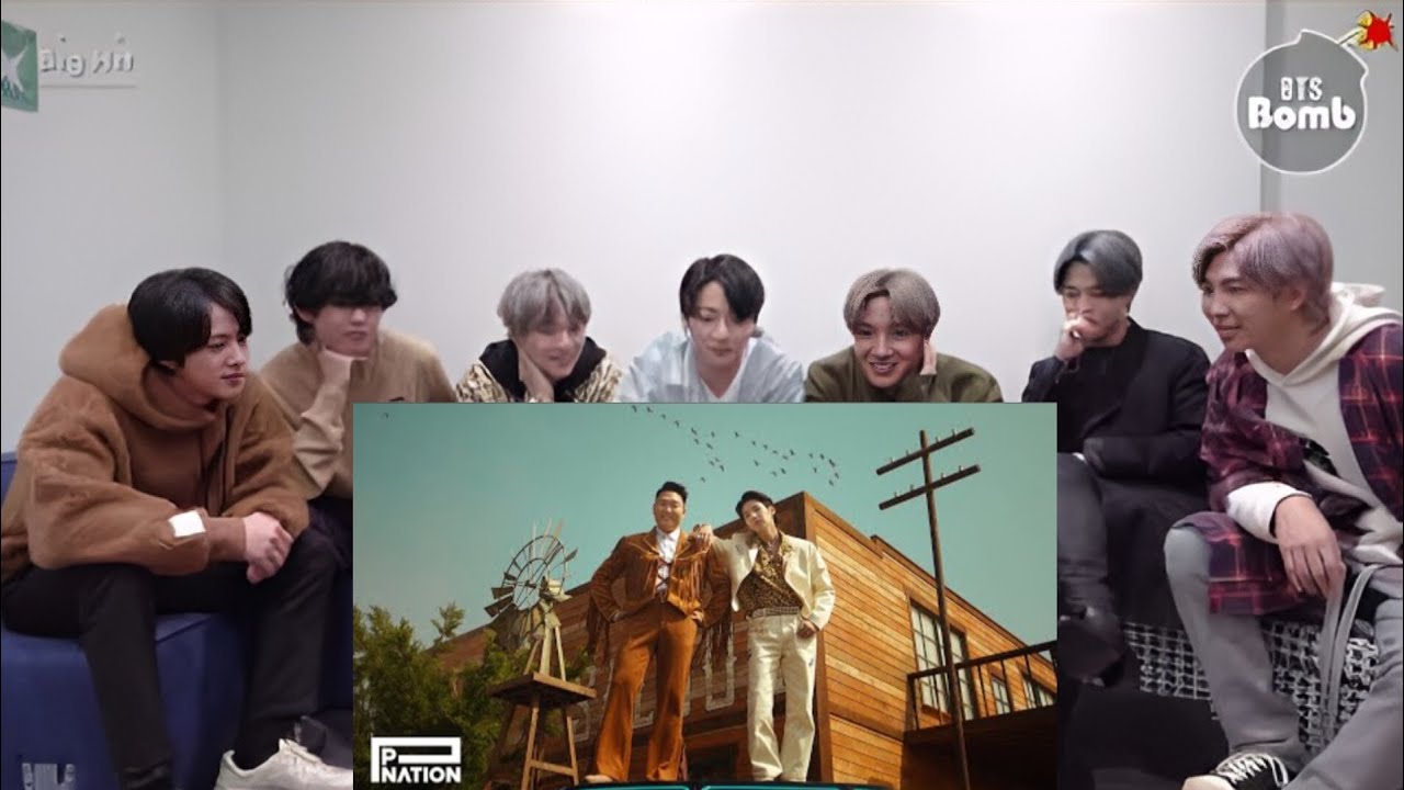 BTS Reaction to Psy .Ft. Suga 'ThatThat' Mv (Fanmade 💜)