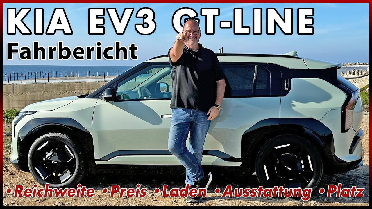 KIA EV3 ab 35.990 € bis 605 km Reichweite | Das neue elektrische Kompakt SUV im Test | Deutsch 2024