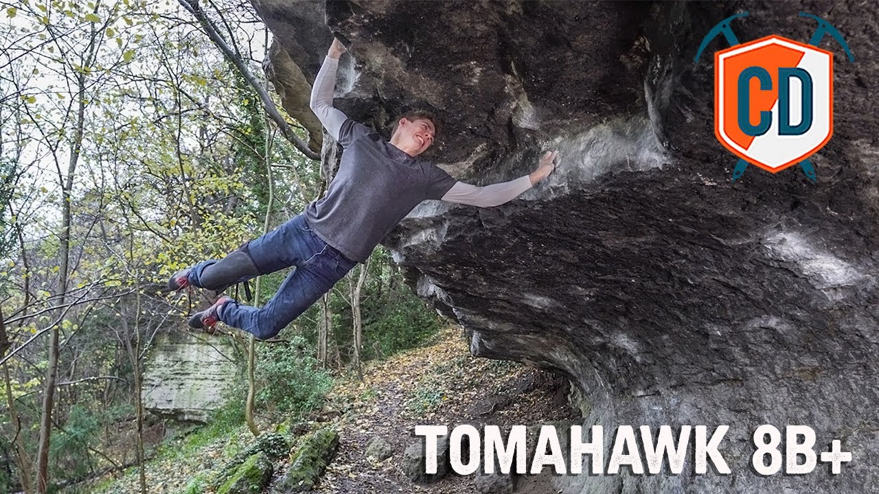 Orrin Coley's Desperate Cave Boulder: Tomahawk 8B+ | Climbing Daily Ep.1540