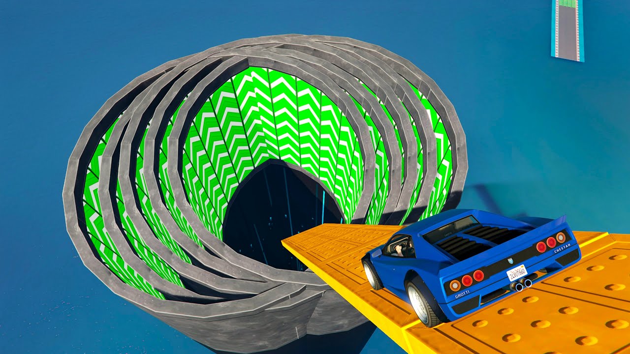 The Most Brutal Multi-Layer Tunnel Drop - GTA 5 Online