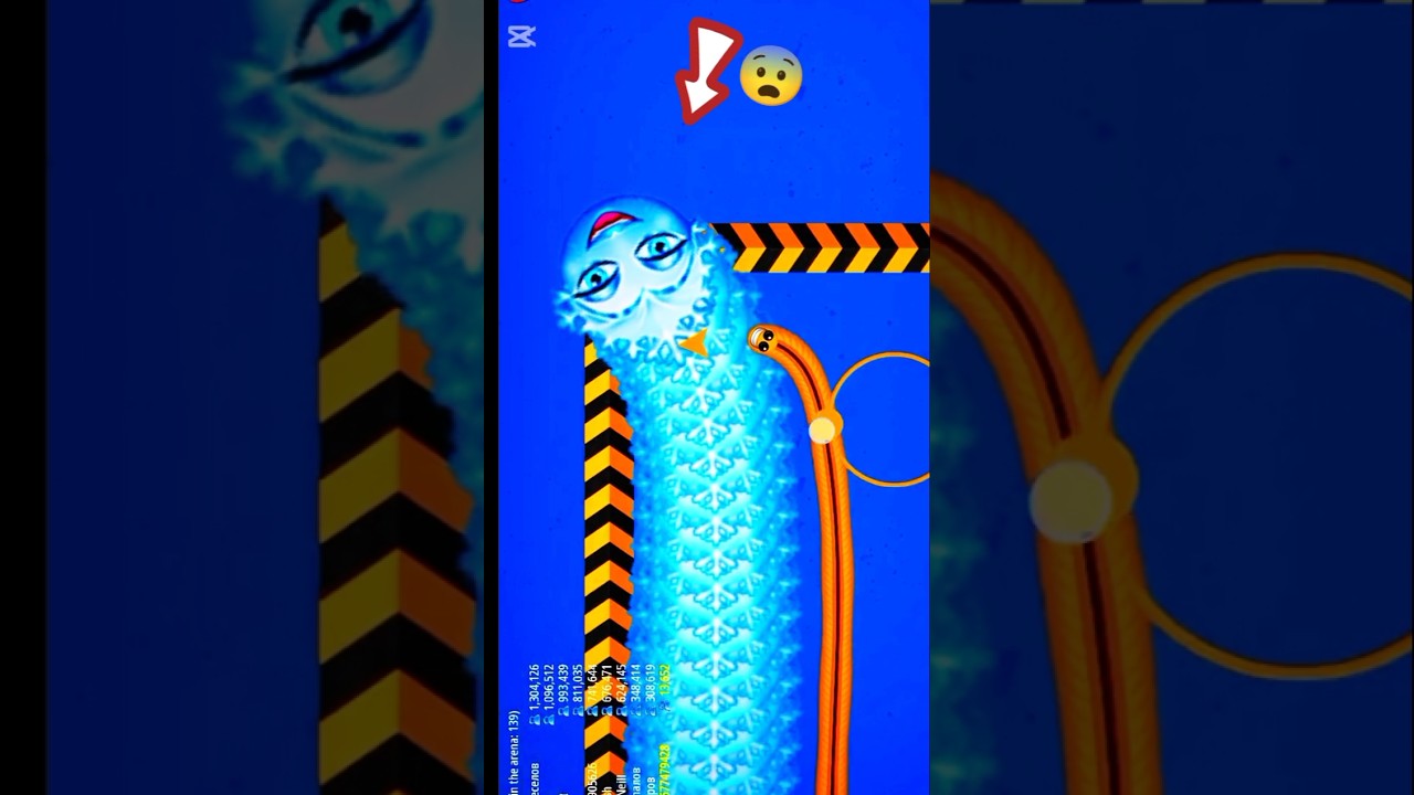 Worm zone io Shelter Big Snake 🐍 kills 🙀 magic game play 