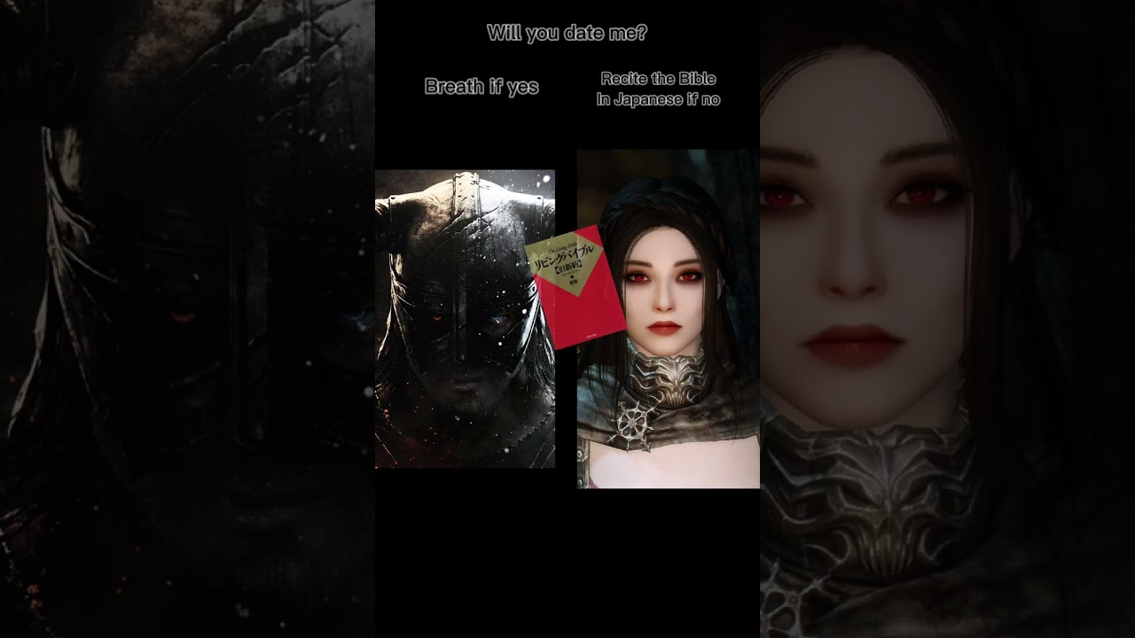 trying to romance Serana without mods be like... | Skyrim Meme Edit