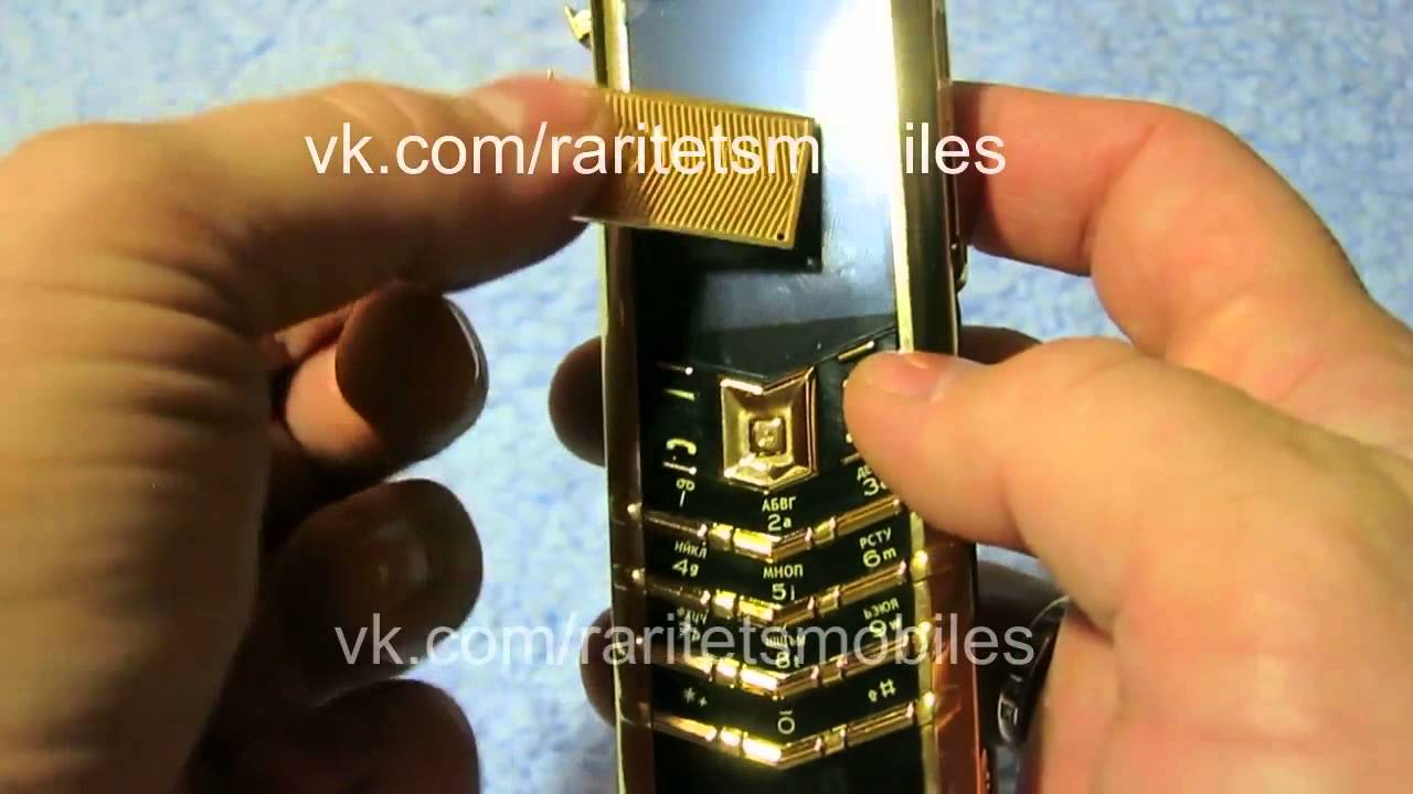 Обзор телефона Vertu Signature S Design gold