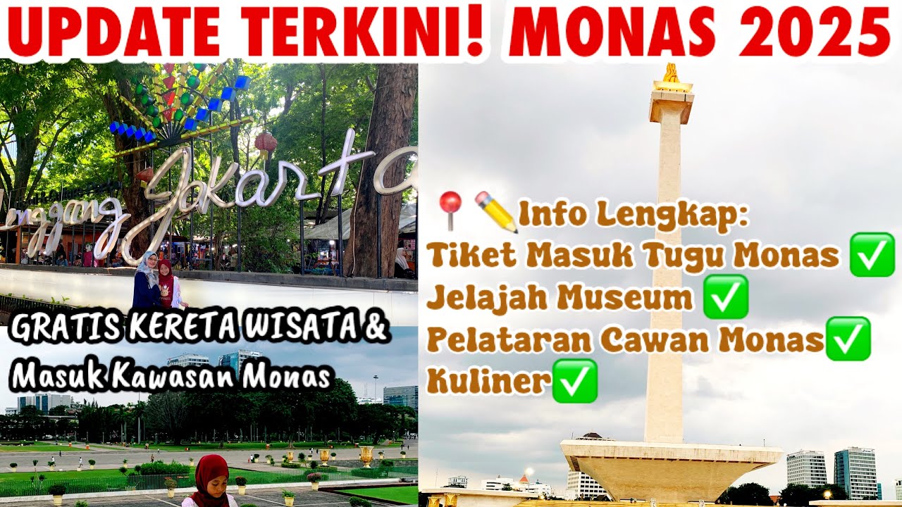 MONAS TERKINI 2025‼️INFO TIKET MASUK TERBARU