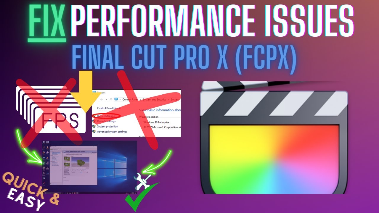 Final Cut Pro X Lag Fix &ndash; Fix Slow Playback, High CPU & Freezing &ndash; Tutorial