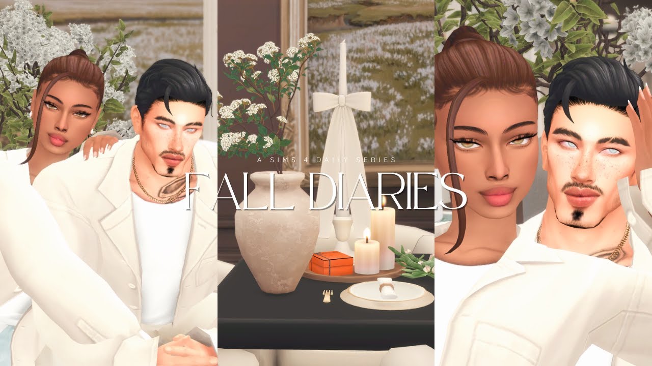 fall diaries: planning harvestfest + friendsgiving with boyfriend | vlog #10 | sims 4 vlog