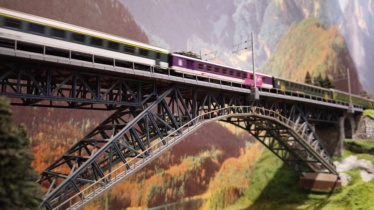 1990's SBB train hauled by an Re 6/6