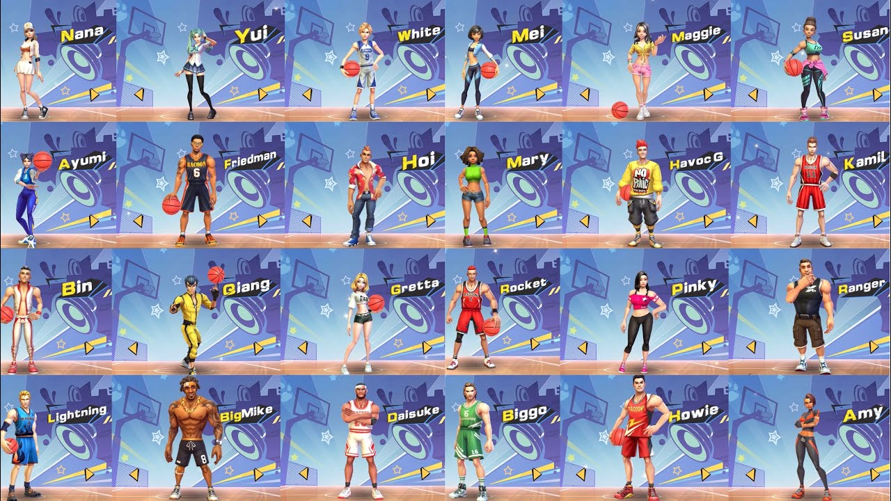 Streetball Allstar Characters