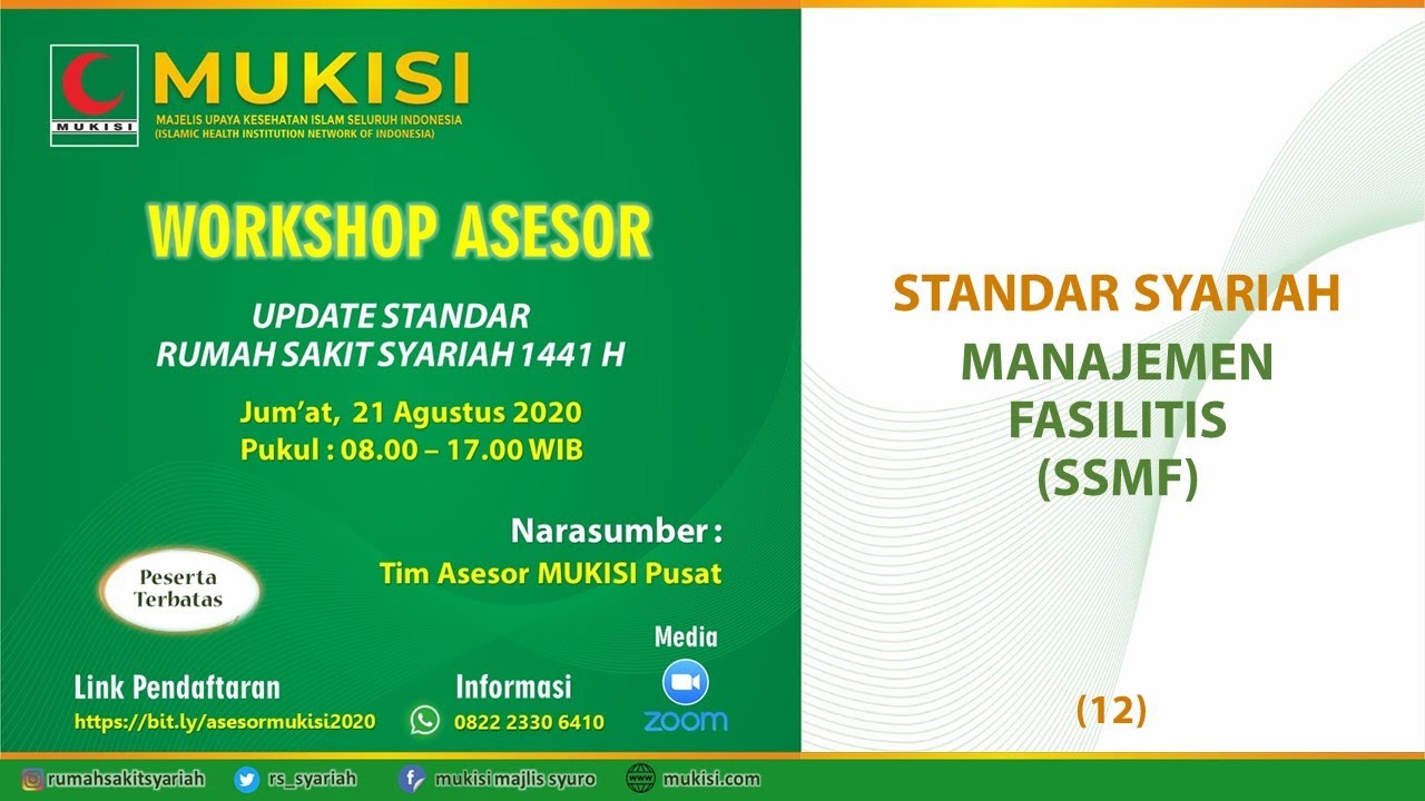 Workshop Asesor RS Syariah 12 SSMF