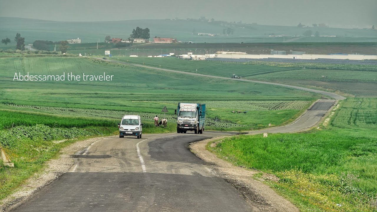 الطريق من جرف الملحة الى وزان مرورا بعين الدفالي طبيعة ساحرة DRIVING FROM JERF EL MELHA TO OUZANE