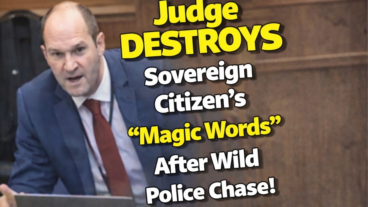 Judge DESTROYS Sovereign Citizen’s “Magic Words” After Wild Police Chase!