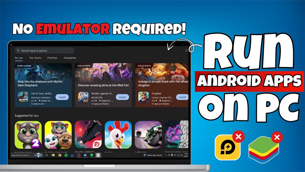 How to Use Android Apps on PC | Install Android Apps on Windows 10/11 | Windows Subsystem Android