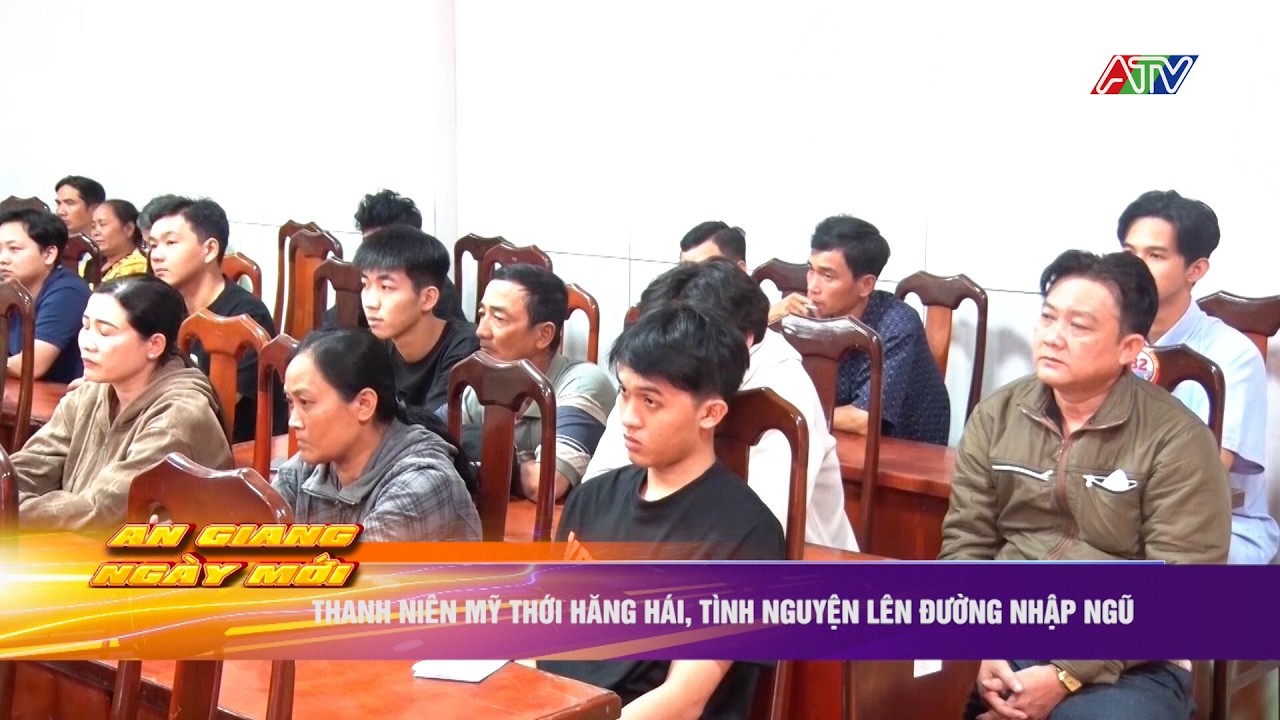 Thanh niên Mỹ Thới hăng hái, tình nguyện lên đường nhập ngũ | Truyền hình An Giang 2