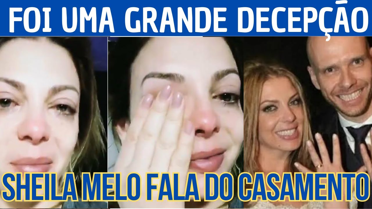 Grande descepção diz a Sheila Melo sobre seu divórcio com o nadador Fernando Shered o Xuxa