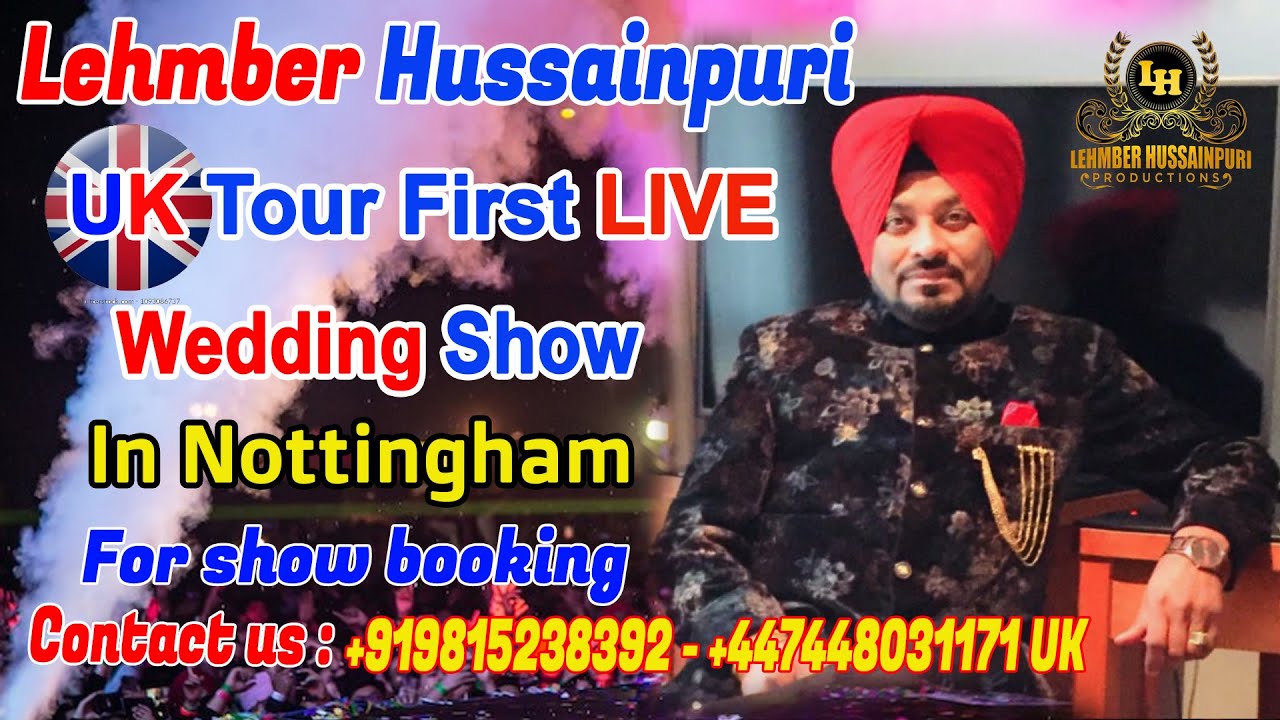 Lehmber Hussainpuri UK Tour | First LIVE Wedding Show in Nottingham | Latest Live Show 2021