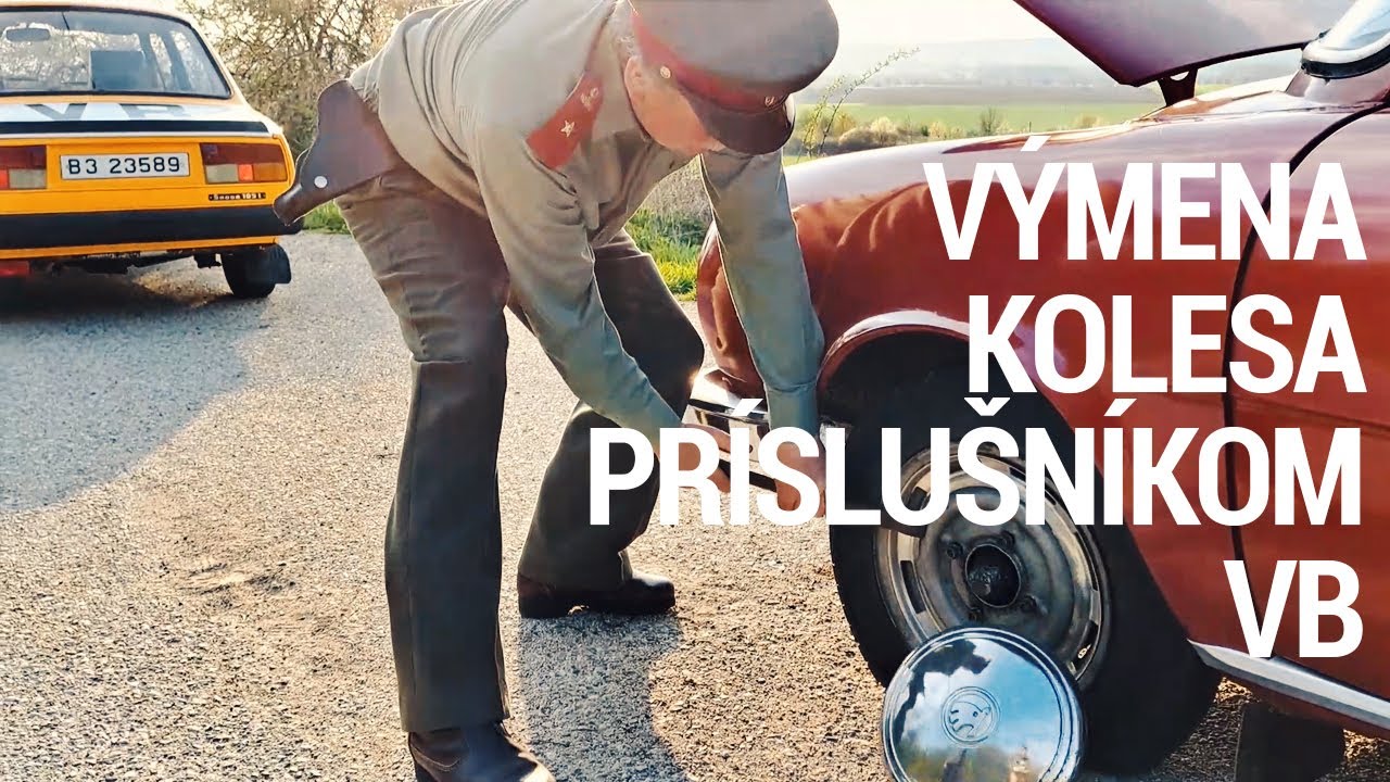 DEFEKT | VÝMENA KOLESA NA ŠKODA 100 PRÍSLUŠNÍKOM VB | VOLÁM ŽANDÁRE | 2023