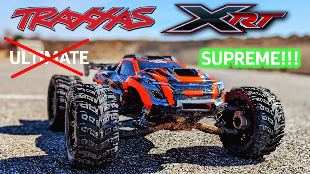 Traxxas XRT. Supreme Basher. Masher X belted tires. Lock n Loaded.
