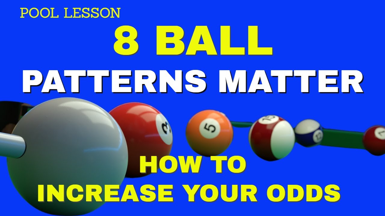 POOL LESSONS - HOW TO PLAY THE CORRECT PATTERN IN 8 BALL - CAN YOU RUN OUT FROM HERE?