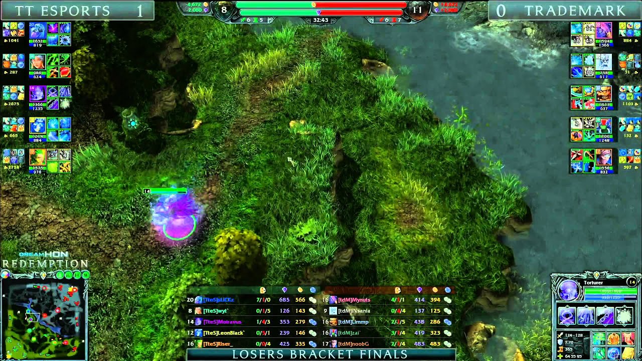 DreamHoN Redemption Loser Finals - Trademark eSports vs Tt eSports game 2 part 1
