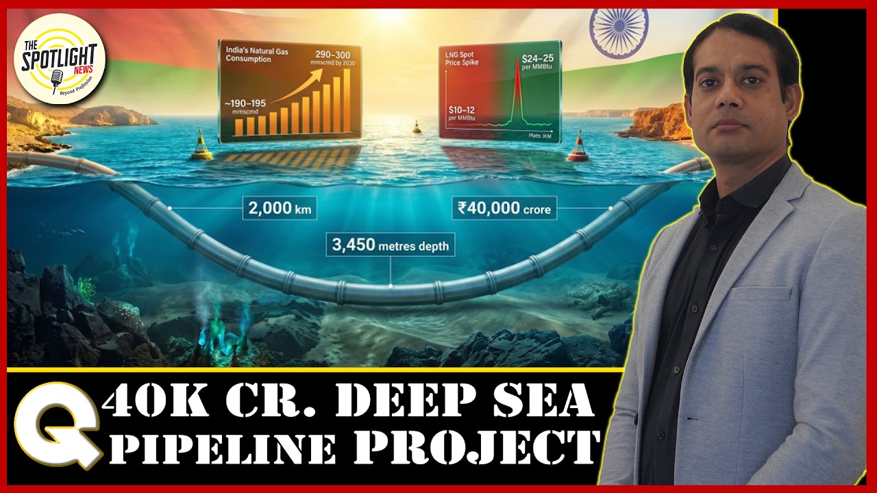 India&rsquo;s ₹40k CR Deep Sea Pipeline Will Change Everything! | Oman to Gujarat Energy Mission Explained