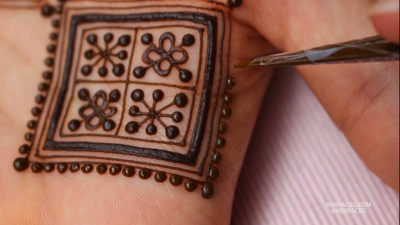 SIMPLE MOROCCAN INSPIRED HENNA DESIGN by Henna CKG