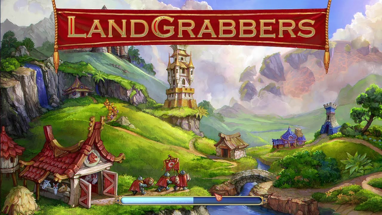 LANDGRABBERS GAME GAMEPLAY ISLAND MAP ALL LEVELS COMPLETE