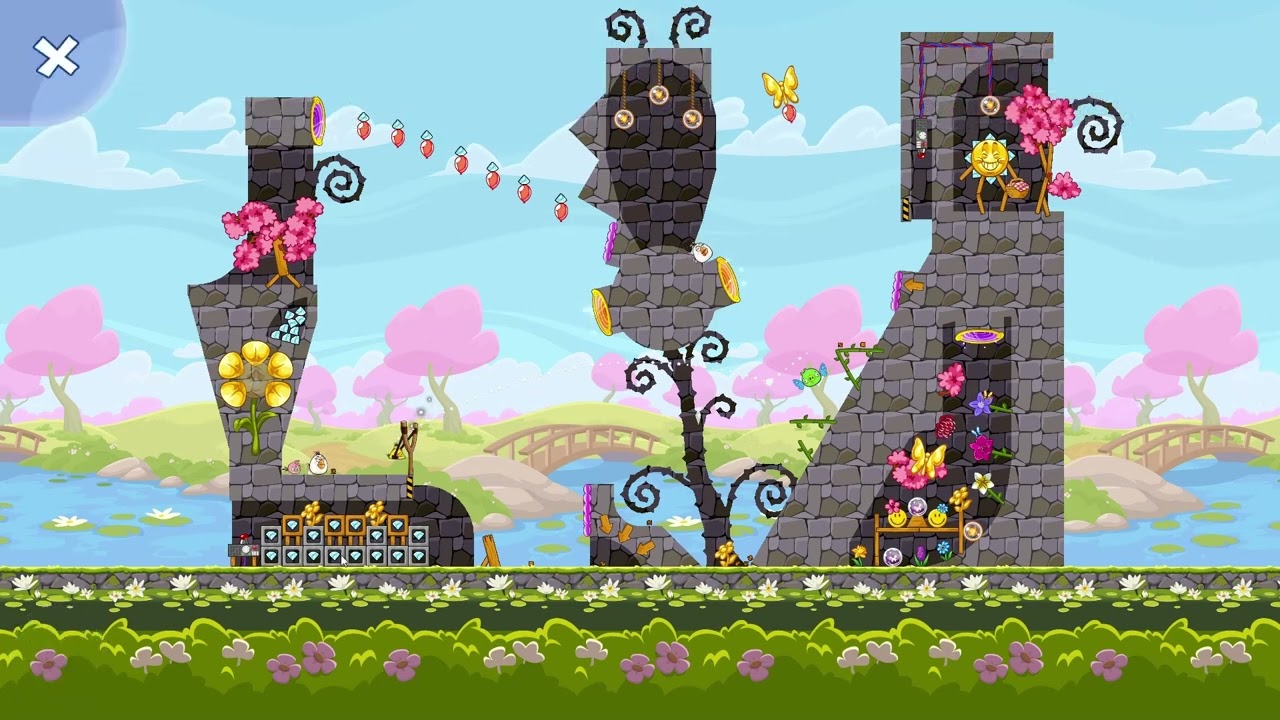 Angry Birds Friends Level 10 Tournament 1725 three stars NO POWER-UP walkthrough 2026-03-30