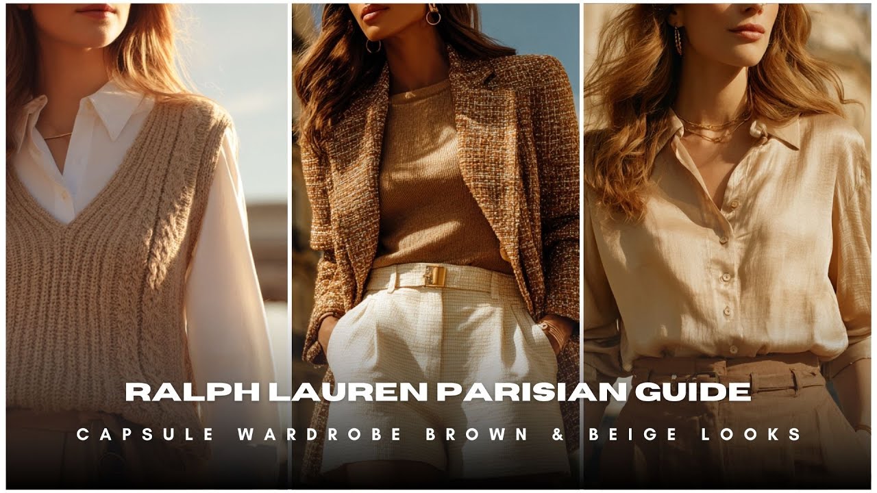 🧺 Capsule Wardrobe: Brown & Beige Looks ☕ Ralph Lauren Parisian Guide