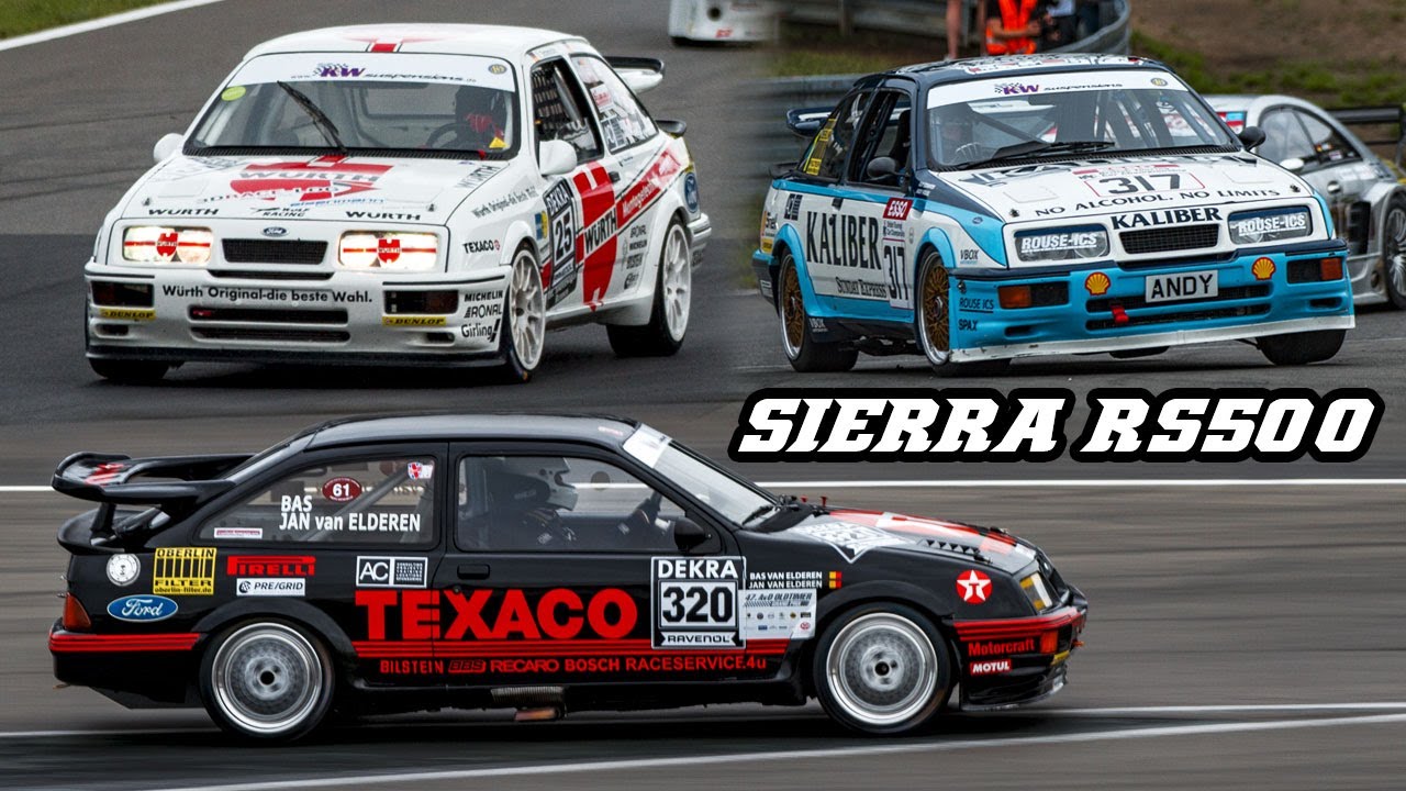FORD SIERRA RS500 - Fly-by's & flames (Zolder + Nürburgring 2019)