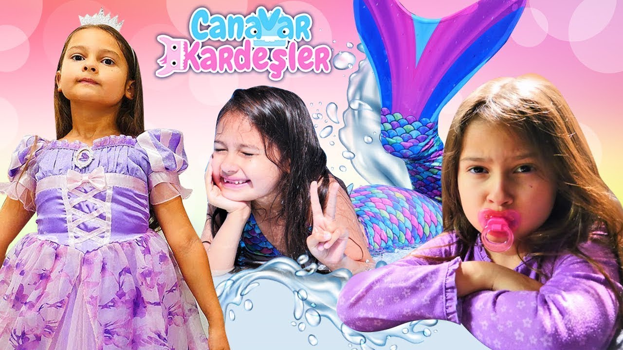 Çocuklar için eğlenceli videolar. Selin'in 3 dönüşümü! Canavar Kardeşler.