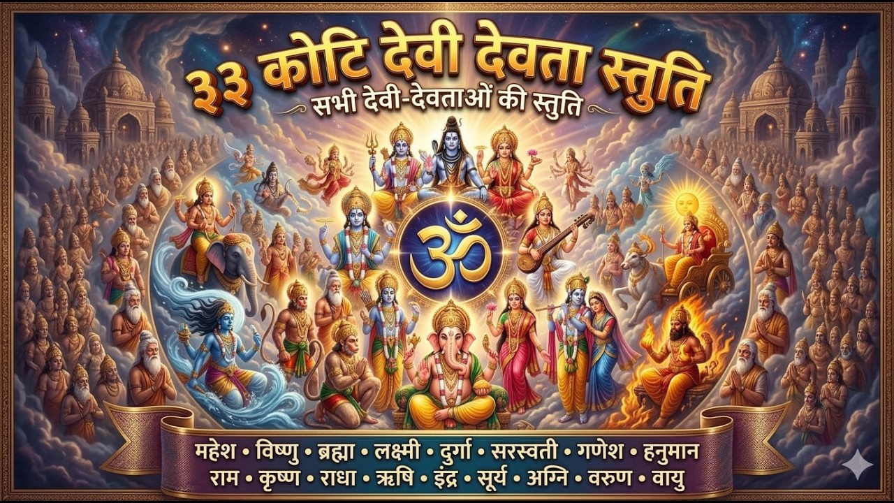 33 कोटि देवी-देवताओं की  Holi Special स्तुति  | स्तुति 🙏 सुनते ही चमत्कार | Devo sang kheliye holi