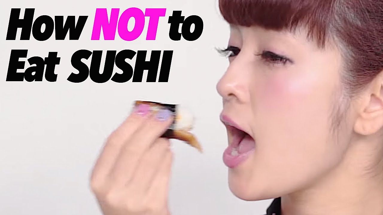 寿司の正しい食べ方｜How NOT to eat Japanese Sushi｜Misako Aoki Kawaii Table manners｜青木美沙子出演