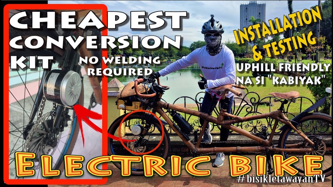 DIY | Cheapest E-Bike Conversion Kit | No Welding Required | HOW MUCH? | Installation & Testing
