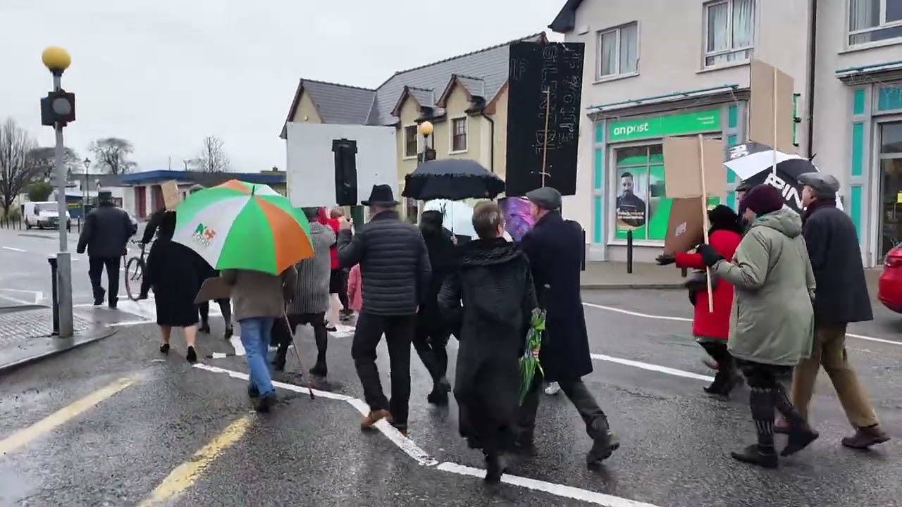 Re-enactment of the 1934 Cloone Anti Jazz March in Mohill