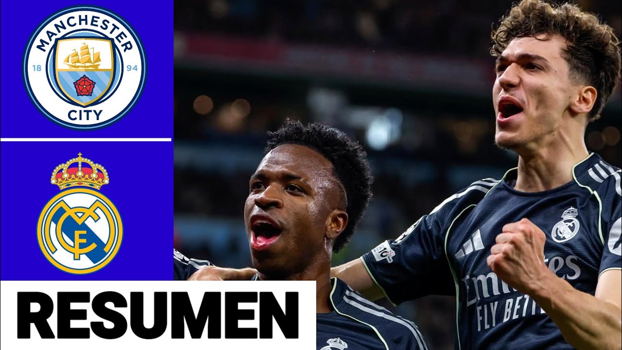 Manchester City vs Real Madrid Resumen y Goles | UEFA Champions League 2025/26