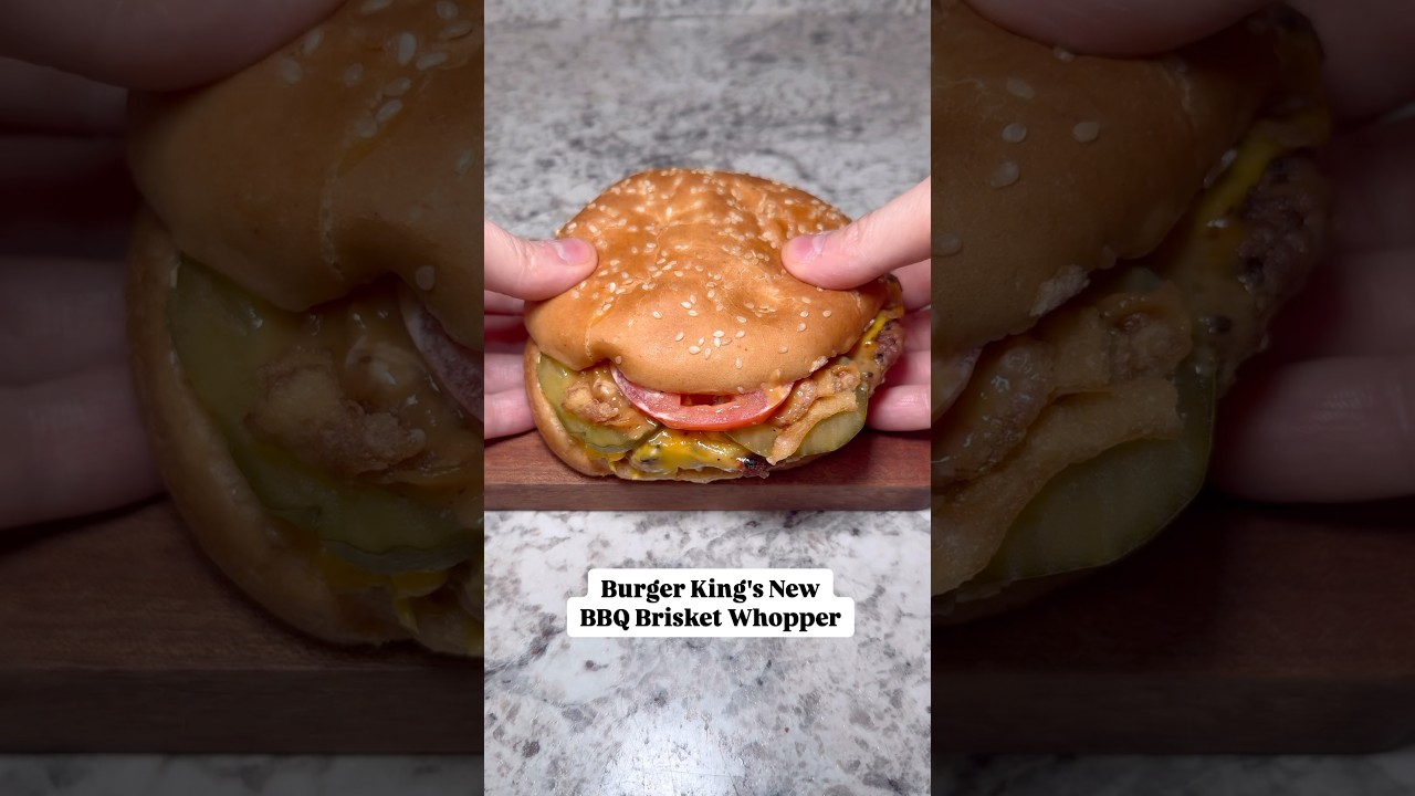 Burger King's New BBQ Brisket Whopper #burgerking #whooper #bbq #brisket
