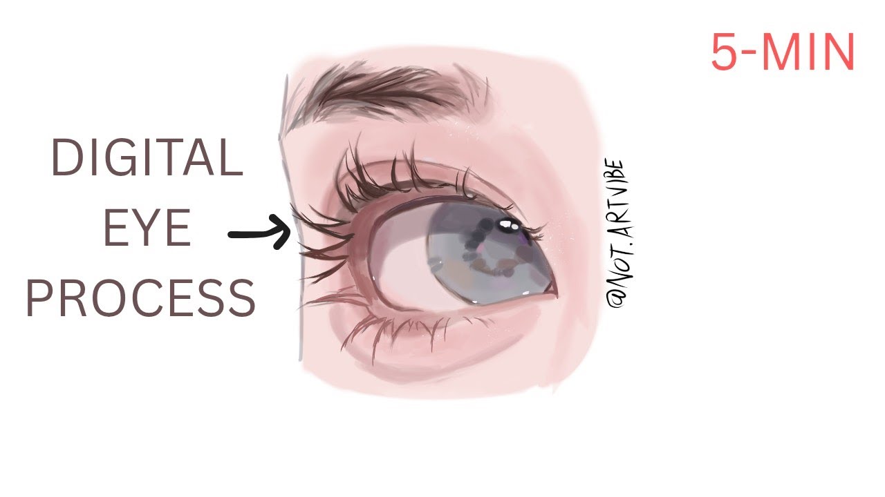 Digital Eye Drawing Process | ibis paint