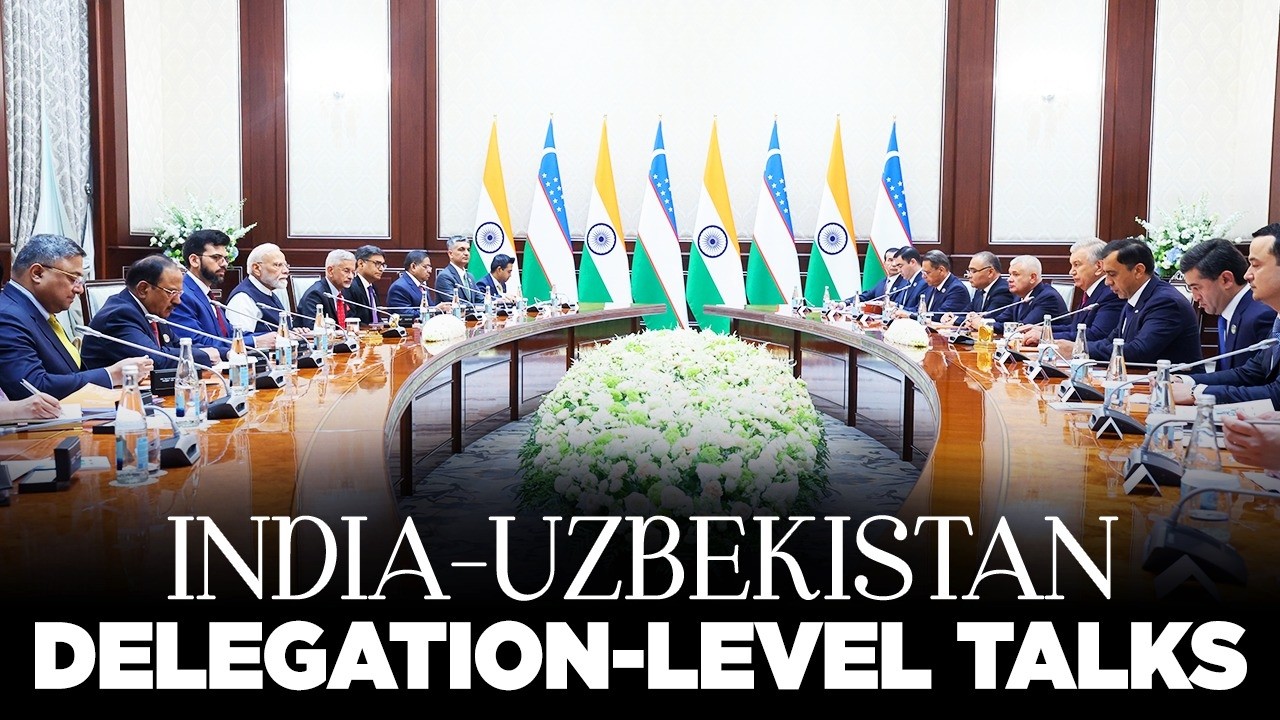 LIVE: PM Modi attends delegation-level talks with Uzbekistan President Shavkat Mirziyoyev