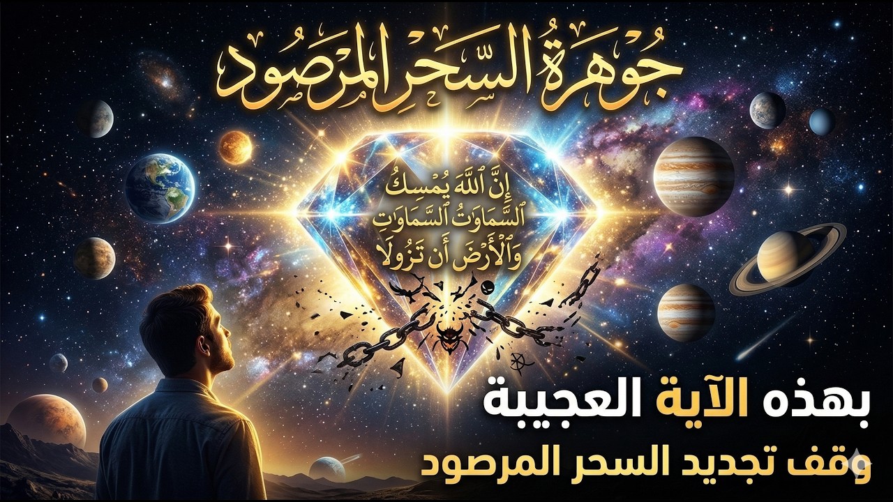جوهرة لكل من تعب من السحر المرصود على الكواكب والنجوم بهذا الاية العجيبة وقف تجديد السحر المرصود