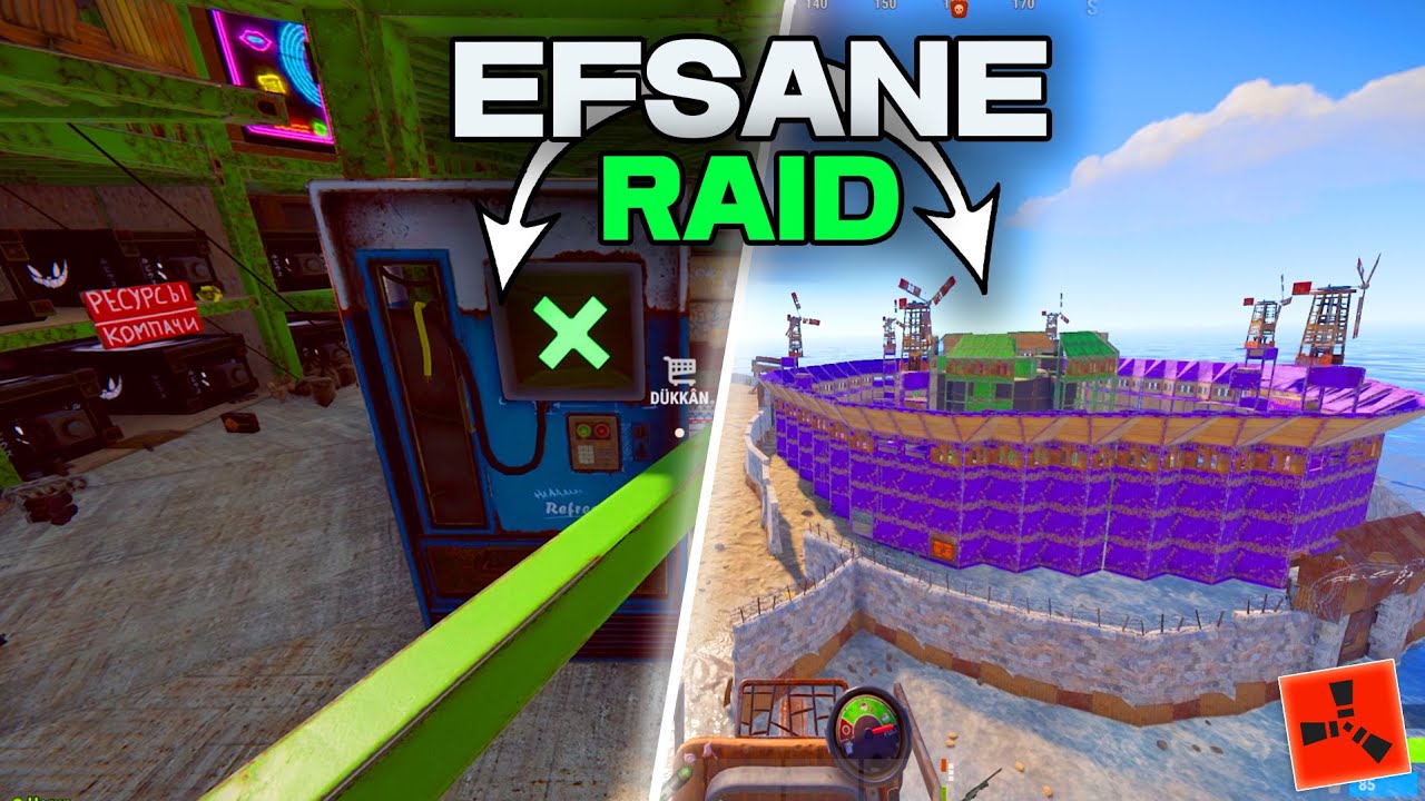 31.000(!) SAATLİ EKİP İLE DEVASA KLAN BASE RAİD - Rust Türkçe