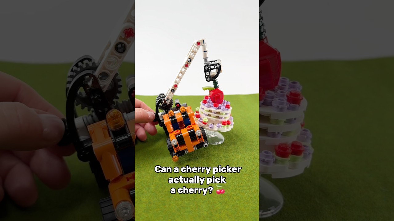 Может ли LEGO-подъемник для вишни действительно собрать вишню? 🍒