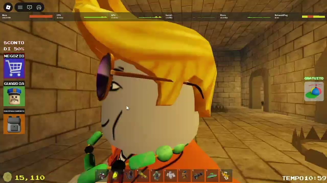 Provo a scappare di prigione su Roblox