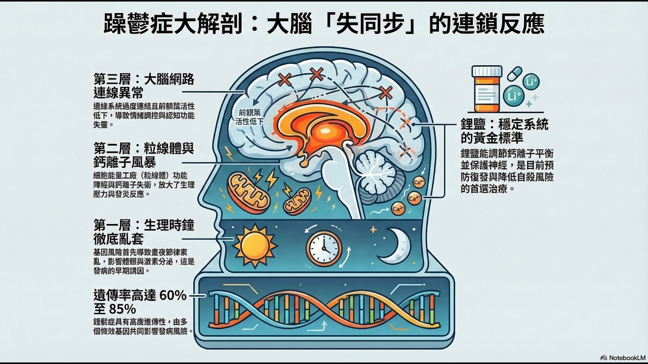 躁鬱症(雙相情緒障礙症)不是單純的情緒起伏！醫學期刊解析大腦神經與基因風險
