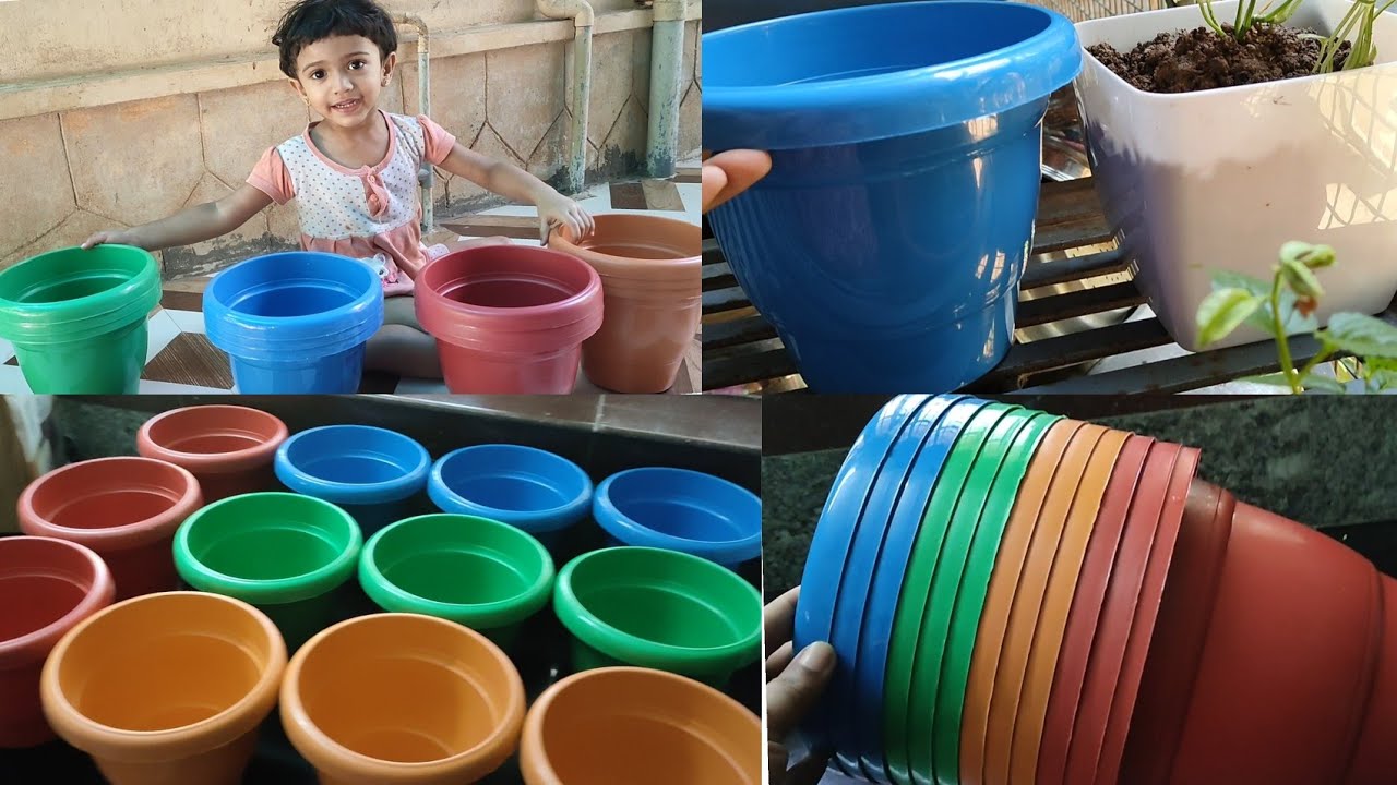 Kraft seeds planters (multicoloured) for garden and balcony | Best garden pots