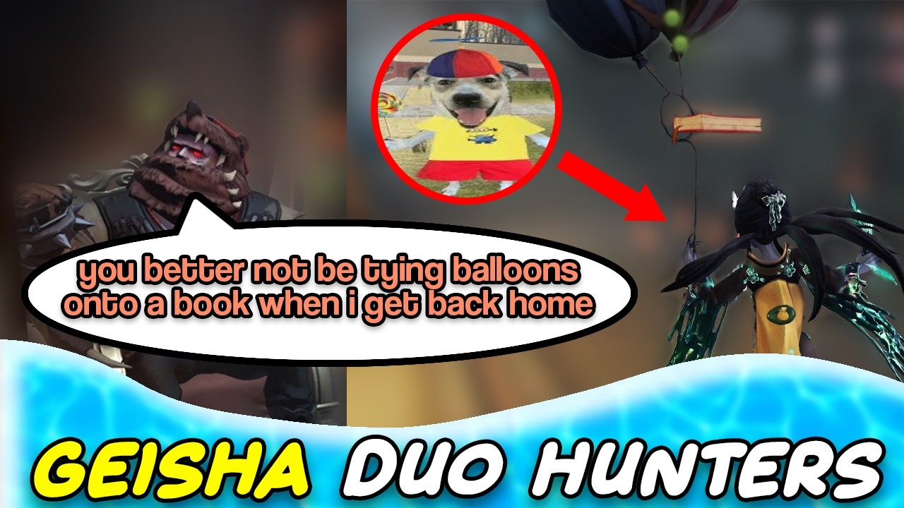 geisha tries greek yogurt for the frist time | GEISHA DUO HUNTERS - Identity V PC Gameplay