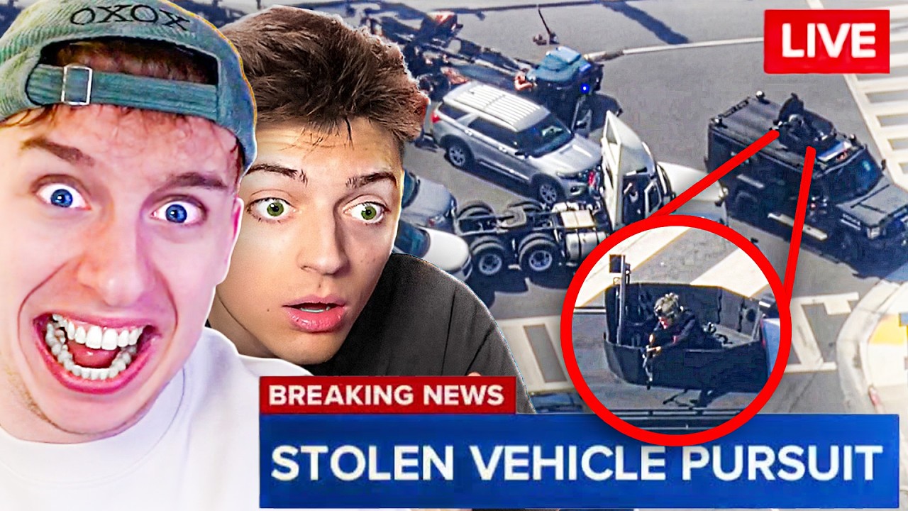 Wir schauen eine LIVE Polizeiverfolgung (5 Sterne IRL)